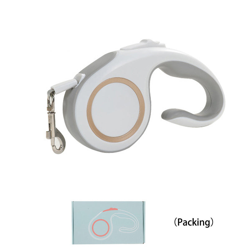 retractable dog leash in red