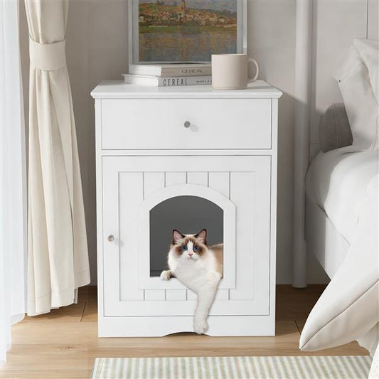 Modern hidden litter box with removable top