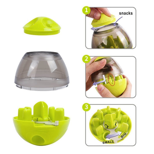 🧠 Wobble Woof – Interactive Treat Feeder Toy